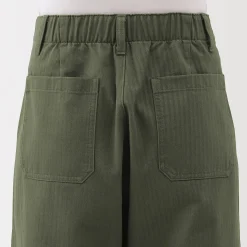 Pantalons, Jupes Et Shorts^Muji Pantalon avec motif de chevrons en coton pour femme