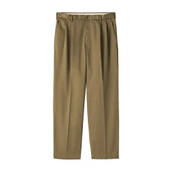Pantalons Et Shorts^Muji Pantalon Chino à pinces en coton stretch coupe wide homme