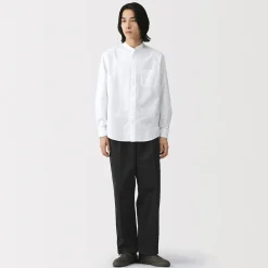 Pantalons Et Shorts^Muji Pantalon Chino à pinces en coton stretch coupe wide homme
