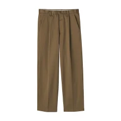 Pantalons Et Shorts^Muji Pantalon Chino à pinces en coton stretch coupe wide homme