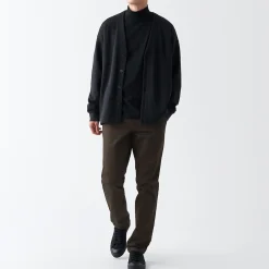 Pantalons Et Shorts^Muji Pantalon Chino en coton stretch coupe slim homme ‐ Longueur 82cm Beige