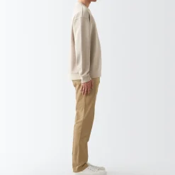 Pantalons Et Shorts^Muji Pantalon Chino en coton stretch coupe slim homme ‐ Longueur 82cm Beige