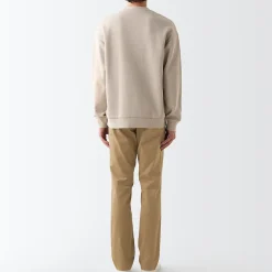 Pantalons Et Shorts^Muji Pantalon Chino en coton stretch coupe slim homme ‐ Longueur 82cm Beige