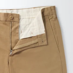 Pantalons Et Shorts^Muji Pantalon Chino en coton stretch coupe slim homme ‐ Longueur 82cm Beige