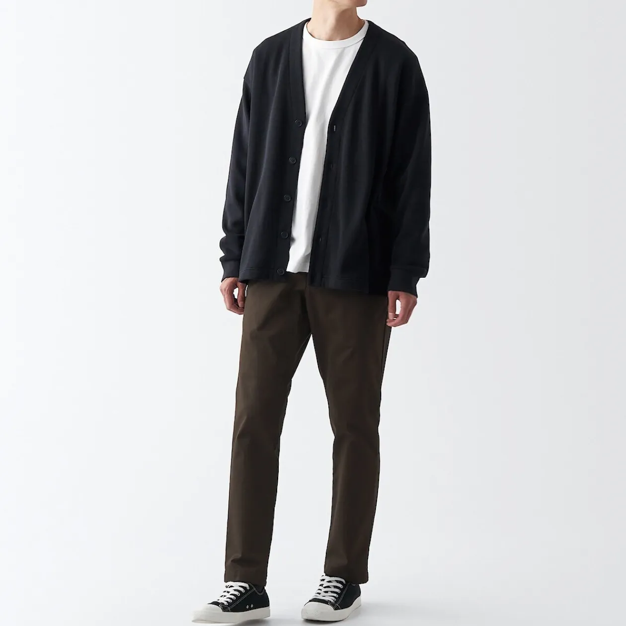 Pantalons Et Shorts^Muji Pantalon Chino en coton stretch coupe slim homme ‐ Longueur 76cm 18855