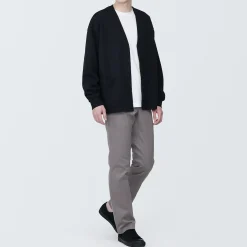 Pantalons Et Shorts^Muji Pantalon Chino en coton stretch coupe slim pour homme Brun Grisâtre