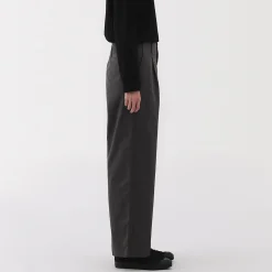 Pantalons, Jupes Et Shorts^Muji Pantalon chino long à pinces en coton coupe large pour femme