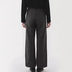 Pantalons, Jupes Et Shorts^Muji Pantalon chino long à pinces en coton coupe large pour femme