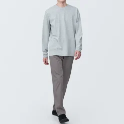 Pantalons Et Shorts^Muji Pantalon Chino long en coton stretch coupe slim pour homme