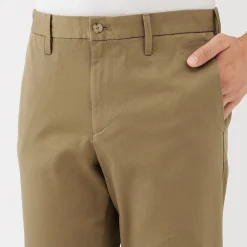 Pantalons Et Shorts^Muji Pantalon Chino long en coton stretch coupe slim pour homme