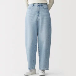 Pantalons, Jupes Et Shorts^Muji Pantalon coupe cocon en denim et kapok mélangé pour femme