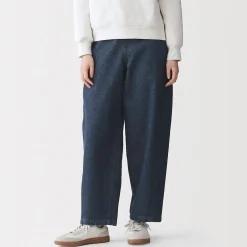 Pantalons, Jupes Et Shorts^Muji Pantalon coupe cocon en denim et kapok mélangé pour femme