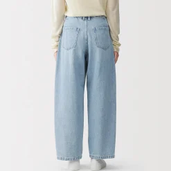Pantalons, Jupes Et Shorts^Muji Pantalon coupe cocon en denim et kapok mélangé pour femme