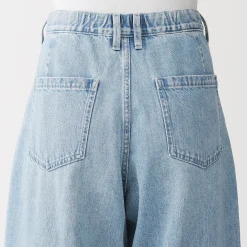 Pantalons, Jupes Et Shorts^Muji Pantalon coupe cocon en denim et kapok mélangé pour femme