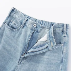 Pantalons, Jupes Et Shorts^Muji Pantalon coupe cocon en denim et kapok mélangé pour femme