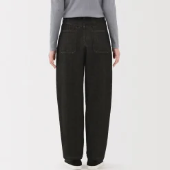 Pantalons, Jupes Et Shorts^Muji Pantalon coupe cocon en denim et kapok mélangé pour femme
