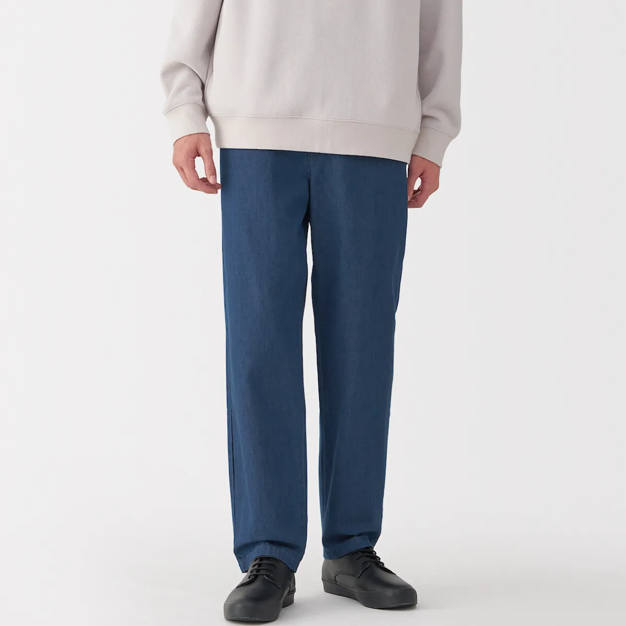 Pantalons Et Shorts^Muji Pantalon coupe confortable en denim lavé pour homme ‐ Indigo