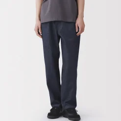 Pantalons Et Shorts^Muji Pantalon coupe confortable en denim lavé pour homme ‐ Indigo