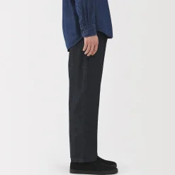 Pantalons Et Shorts^Muji Pantalon coupe confortable en denim lavé pour homme ‐ Indigo