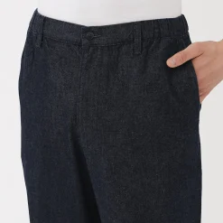 Pantalons Et Shorts^Muji Pantalon coupe confortable en denim lavé pour homme ‐ Indigo