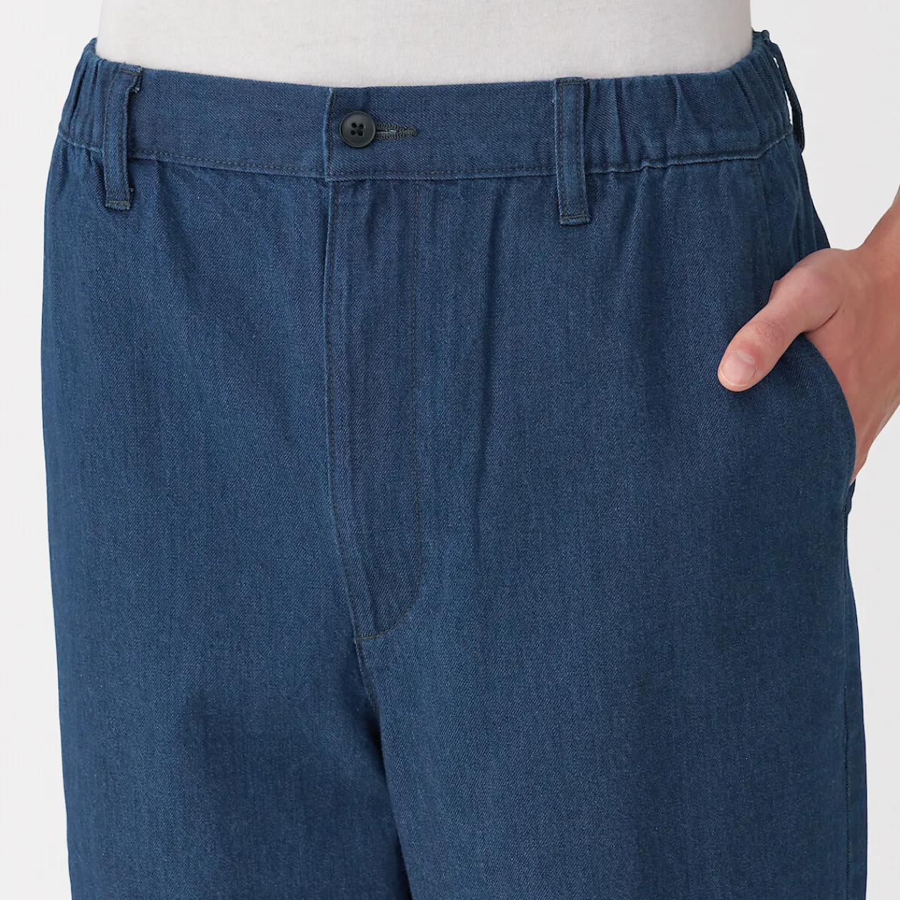 Pantalons Et Shorts^Muji Pantalon coupe confortable en denim lavé pour homme ‐ Indigo