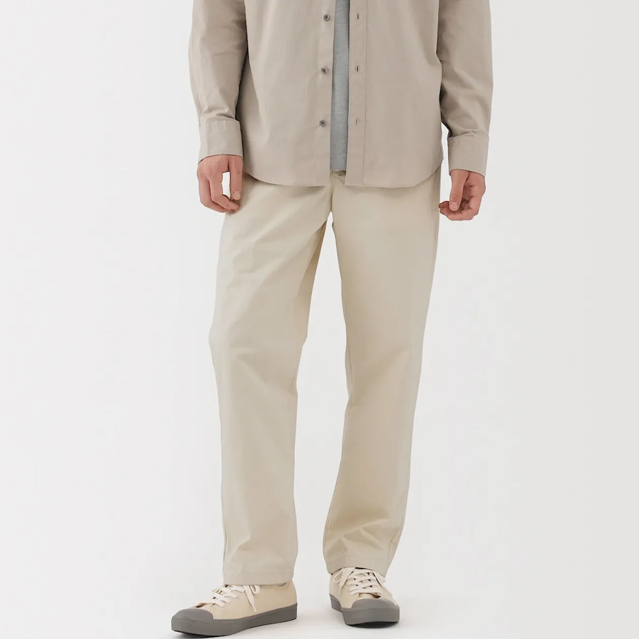 Pantalons Et Shorts^Muji Pantalon coupe confortable en denim lavé pour homme ‐ Naturel Blanc Brut
