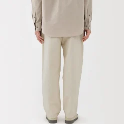 Pantalons Et Shorts^Muji Pantalon coupe confortable en denim lavé pour homme ‐ Naturel Blanc Brut