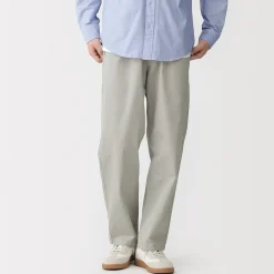 Pantalons Et Shorts^Muji Pantalon coupe confortable en coton lavé pour homme
