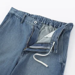 Pantalons Et Shorts^Muji Pantalon coupe large en denim et kapok mélangé pour homme