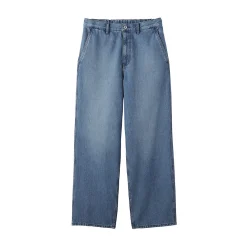 Pantalons Et Shorts^Muji Pantalon coupe large en denim et kapok mélangé pour homme