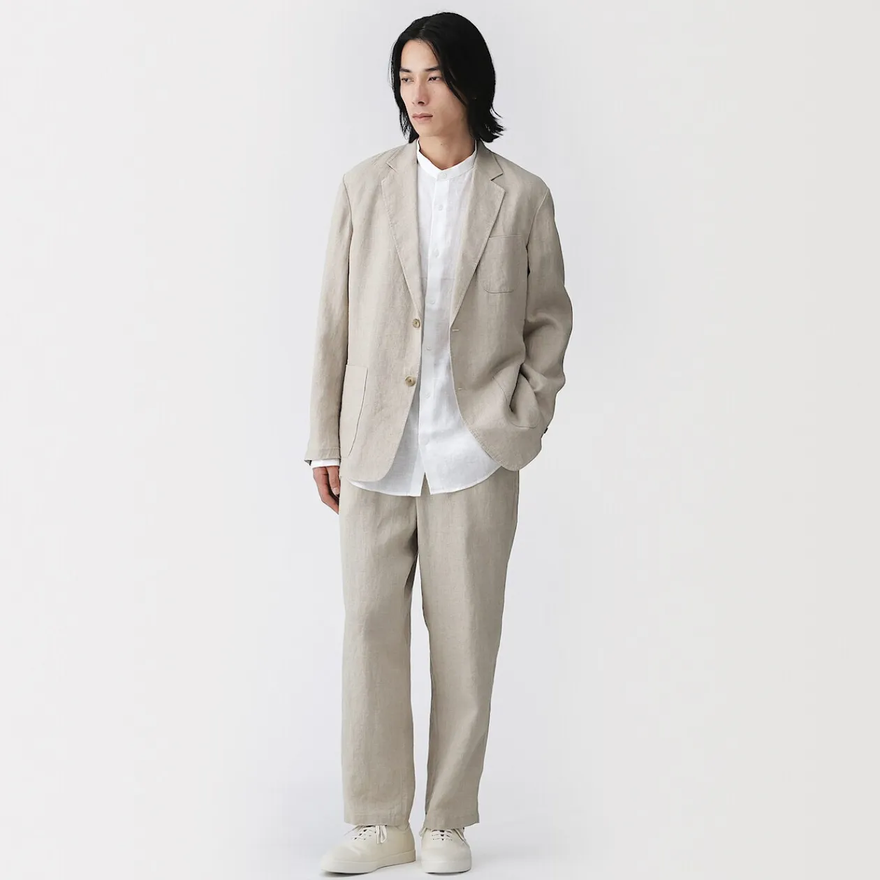 Pantalons Et Shorts^Muji Pantalon en lin lavé pour homme