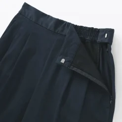 Pantalons, Jupes Et Shorts^Muji Pantalon fuselé à jambes larges en sergé de coton mélangé pour femme