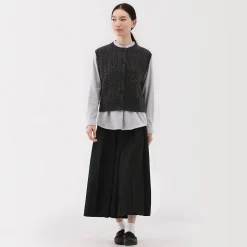 Petits Accessoires|Petits Accessoires^Muji Pantalon hakama unisexe en mélange de laine brossée