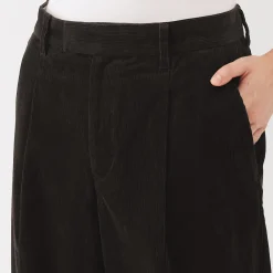 Pantalons, Jupes Et Shorts^Muji Pantalon large à plis en velours côtelé mélangé kapok pour femme
