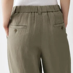 Pantalons, Jupes Et Shorts^Muji Pantalon large plissé en lin et lyocell pour femme