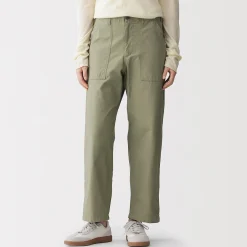 Pantalons, Jupes Et Shorts^Muji Pantalon longueur cheville en coton délavé pour femme