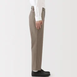 Pantalons Et Shorts^Muji Pantalon plissé ajusté en stretch brossé pour homme