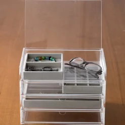 Rangements En Acrylique^Muji Plateau à bijoux 5 compartiments L24X P16X H2.5cm