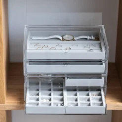 Rangements En Acrylique^Muji Plateau à bijoux 5 compartiments L24X P16X H2.5cm