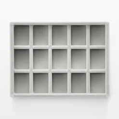 Rangements En Acrylique^Muji Plateau à bijoux 15 compartiments L16X P12X H2.5cm