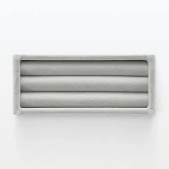 Rangements En Acrylique^Muji Plateau en velours pour boucles d'oreilles L5X P12X H2cm