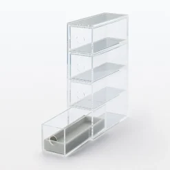 Rangements En Acrylique^Muji Plateau étroit en velours pour accessoires L5X P16.5X H2cm