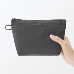 Vanitys Et Trousses De Maquillage|Trousses De Toilette^Muji Pochette à poser en nylon texturé ‐ Moyenne