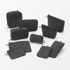 Vanitys Et Trousses De Maquillage|Trousses De Toilette^Muji Pochette à poser en nylon texturé ‐ Petite