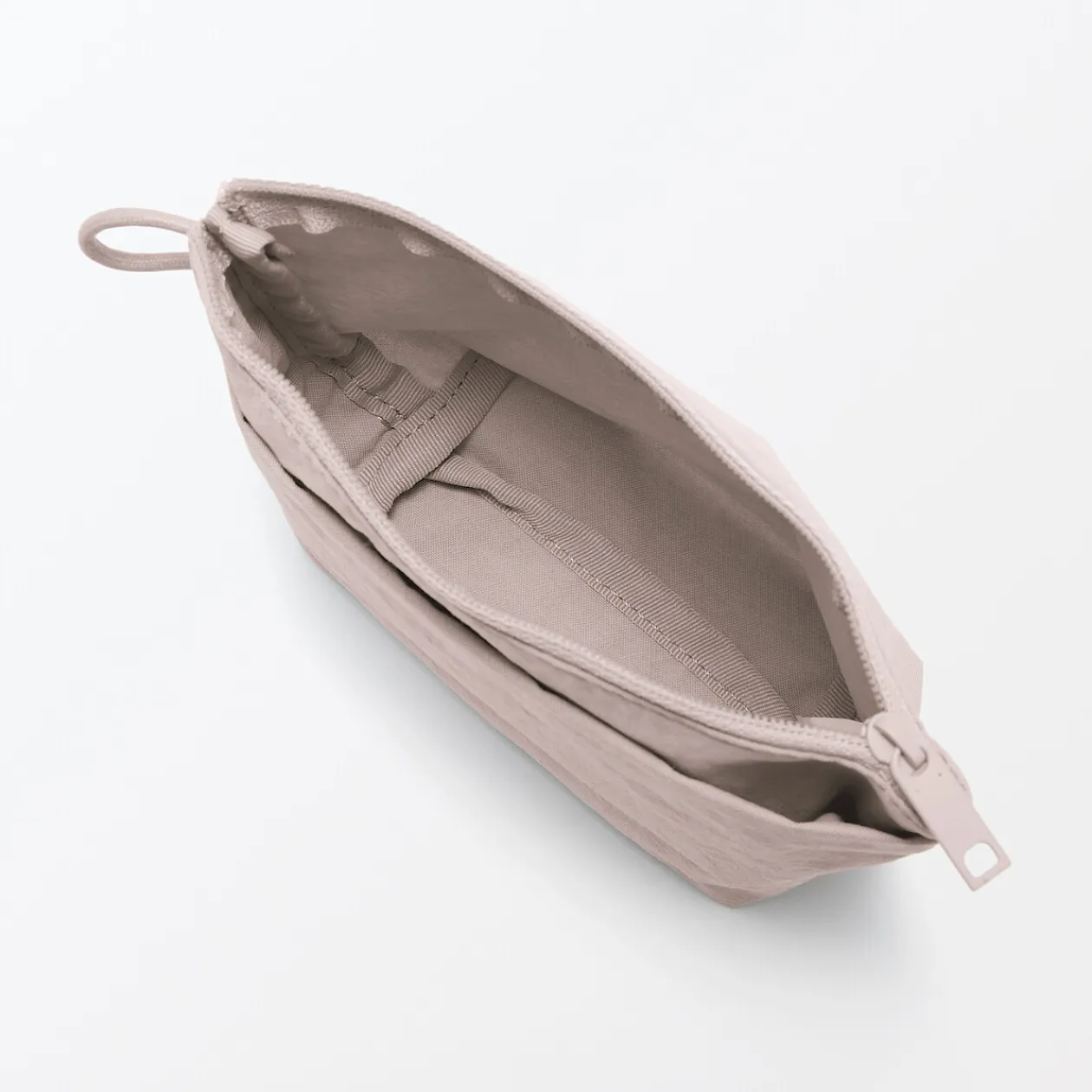 Vanitys Et Trousses De Maquillage|Trousses De Toilette^Muji Pochette à poser en nylon texturé ‐ Petite