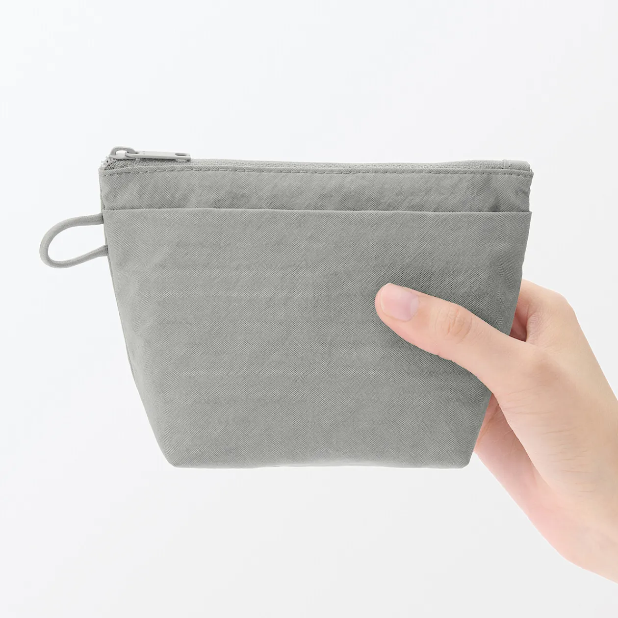 Vanitys Et Trousses De Maquillage|Trousses De Toilette^Muji Pochette à poser en nylon texturé ‐ Petite