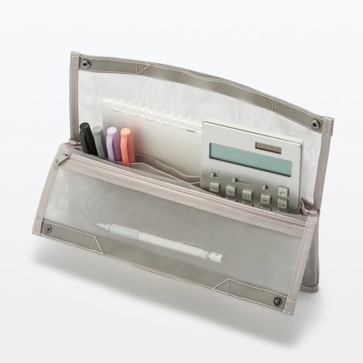 Trousses Et Pots À Crayons^Muji Pochette autoportante en maille nylon