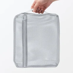 Packing Cubes Et Accessoires De Voyage^Muji Pochette en maille polyester - Grande, Gris