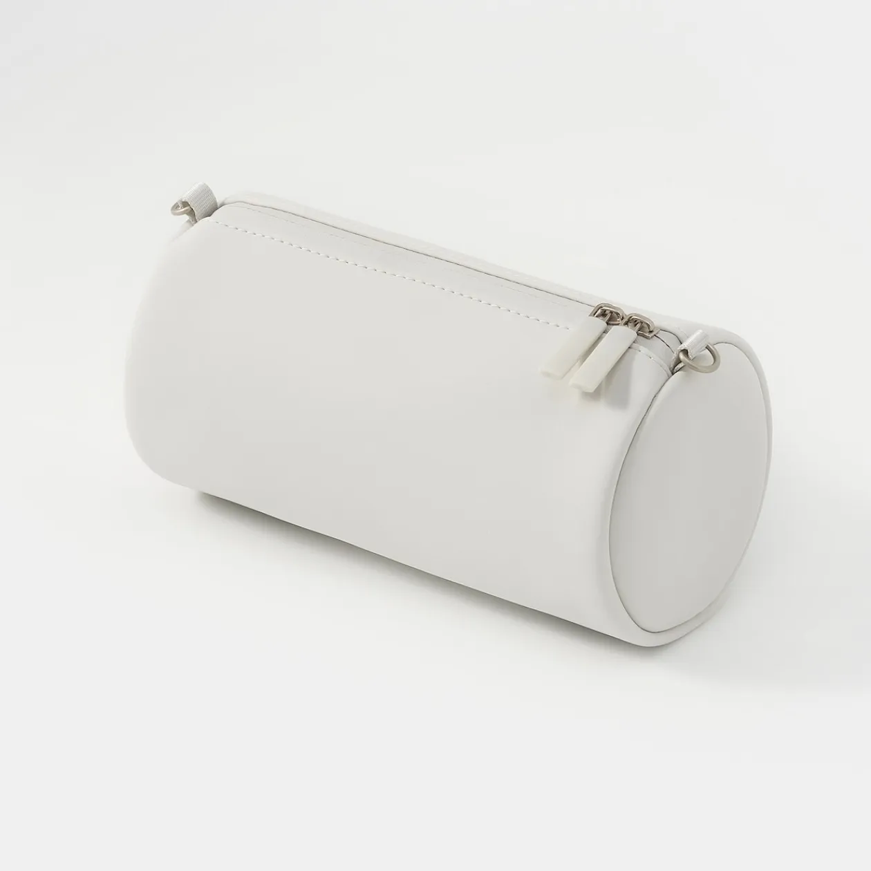 Sacs|Sacs^Muji Pochette en PU Combinations Case ‐ Cylindrique, Gris