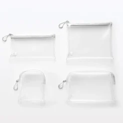 Pochettes De Voyage|Trousses De Toilette^Muji Pochette transparente en TPU 10x19.5cm